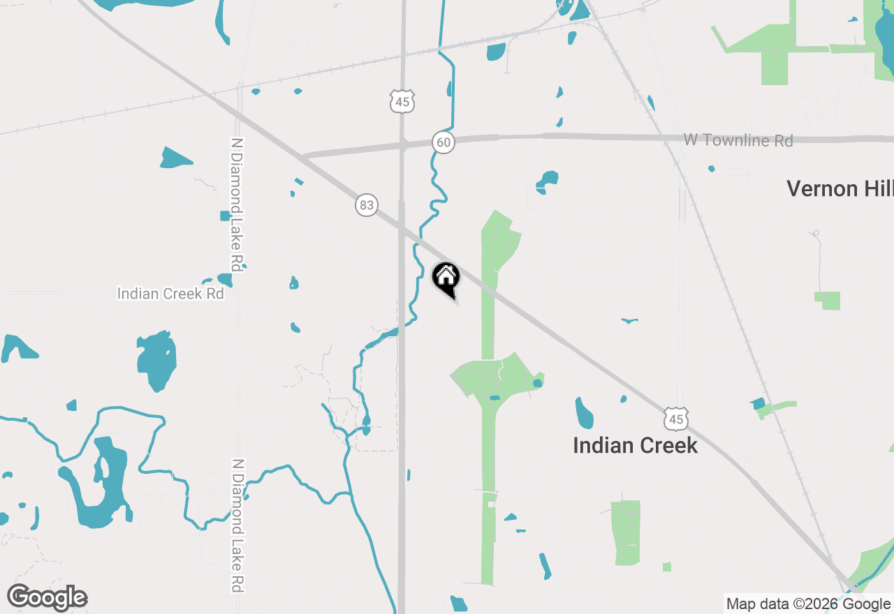 Map of 245 Southfield Drive, Vernon Hills, IL 60061