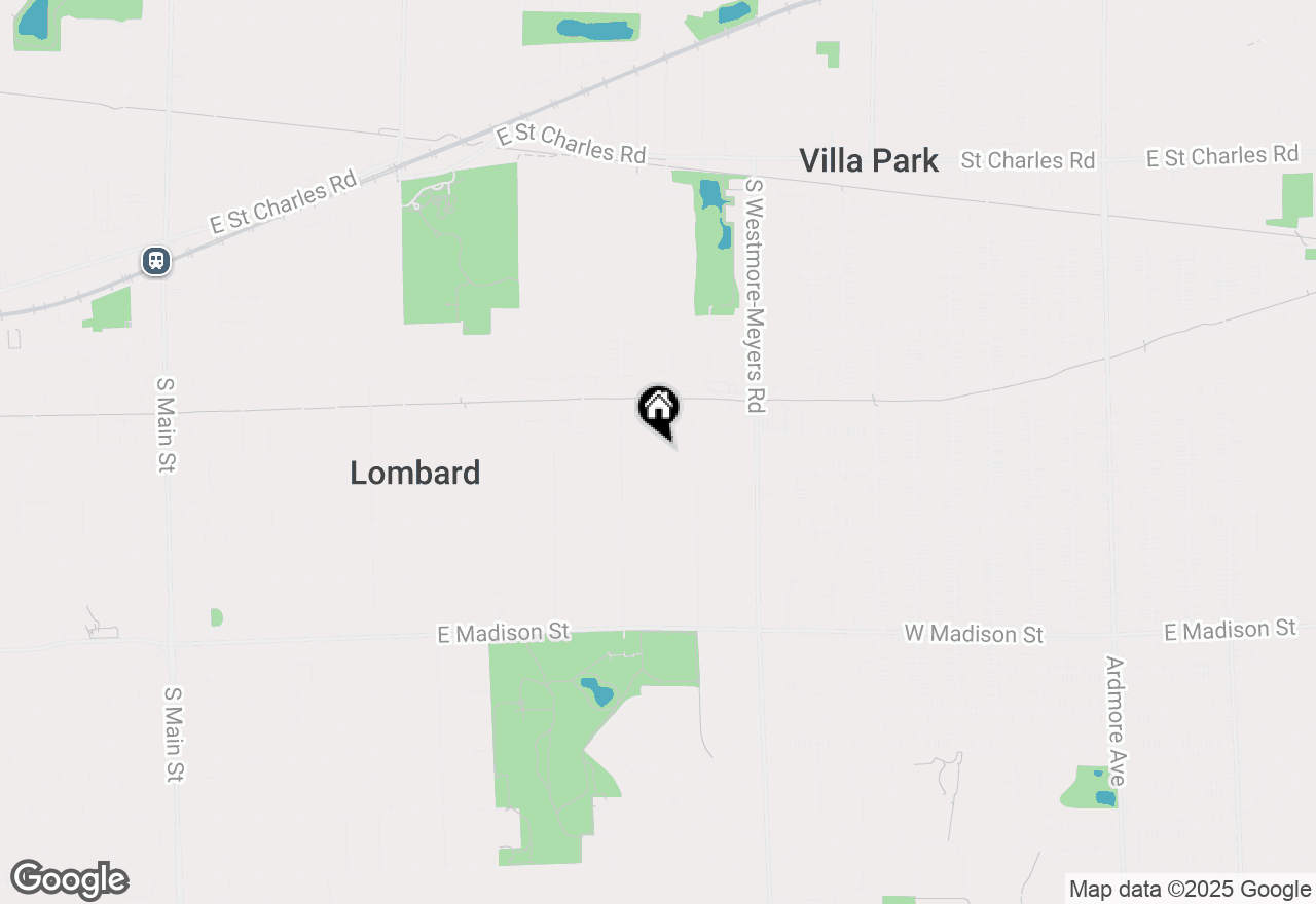 Map of 338 S Highland Avenue, Lombard, IL 60148