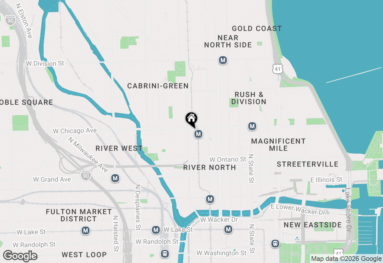Map of 757 N Orleans Street #610, Chicago, IL 60654