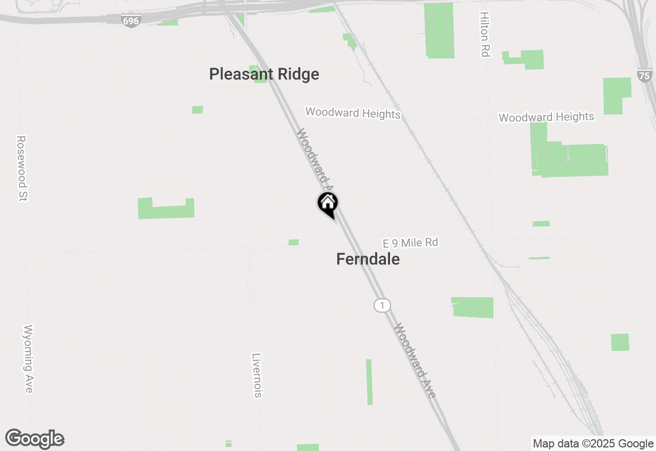 Map of 226 Withington Street #4, Ferndale, MI 48220