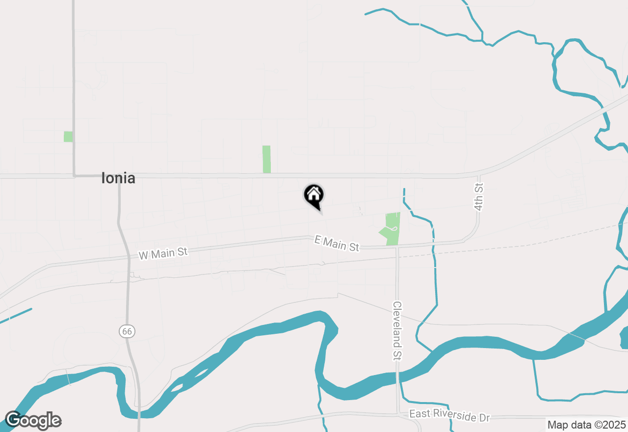 Map of 210 N Jefferson Street, Ionia, MI 48846