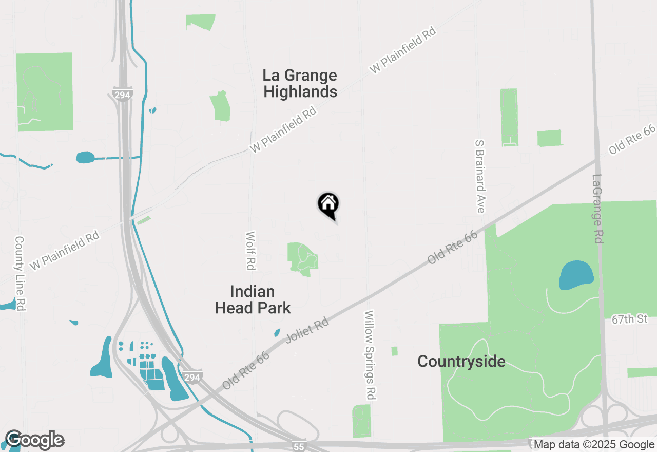 Map of 165 Cascade Drive, Indian Head Park, IL 60525
