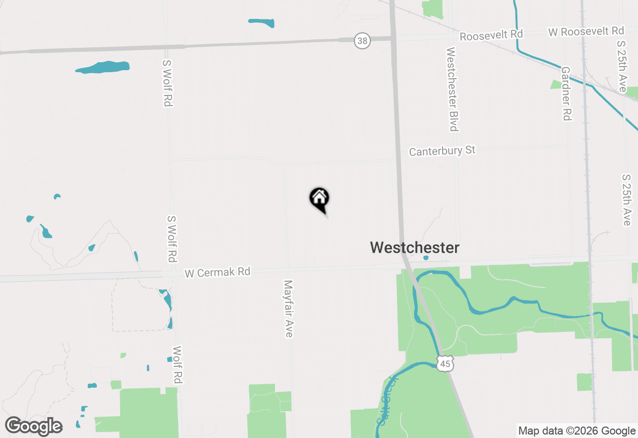 Map of 1859 Downing Avenue, Westchester, IL 60154