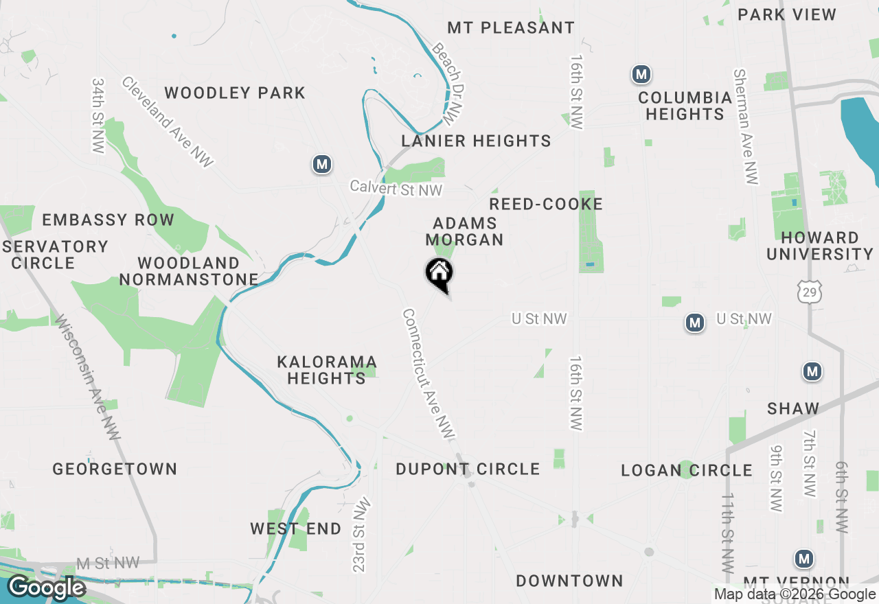 Map of 1954 Columbia Road Nw #208, Washington, DC 20009