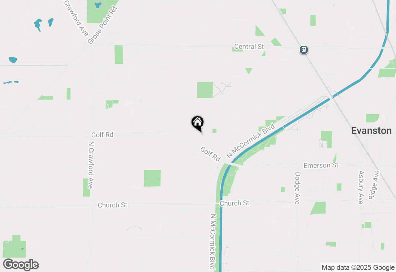 Map of 2043 Ewing Avenue, Evanston, IL 60201