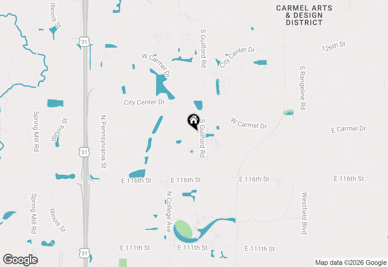 Map of 931 Wickham Court #207, Carmel, IN 46032