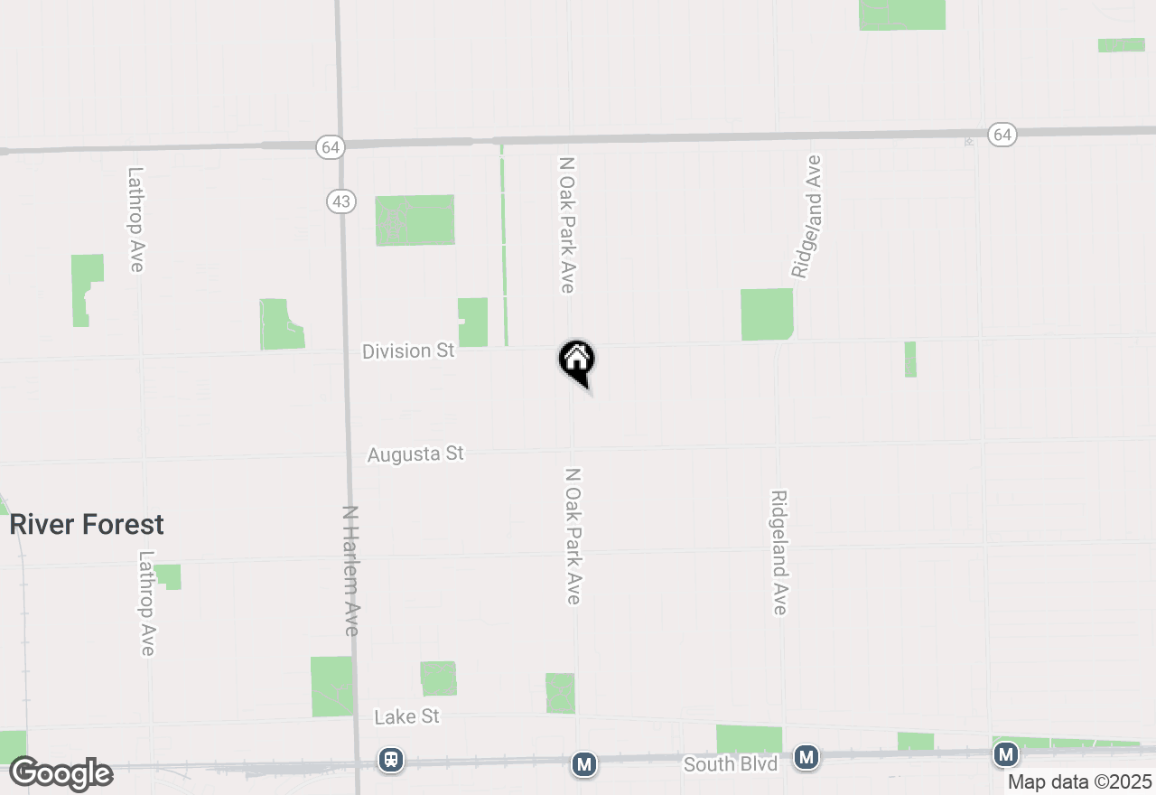 Map of 800 N Oak Park Avenue, Oak Park, IL 60302