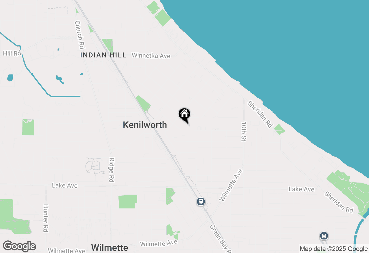 Map of 1336 Chestnut Avenue, Wilmette, IL 60091