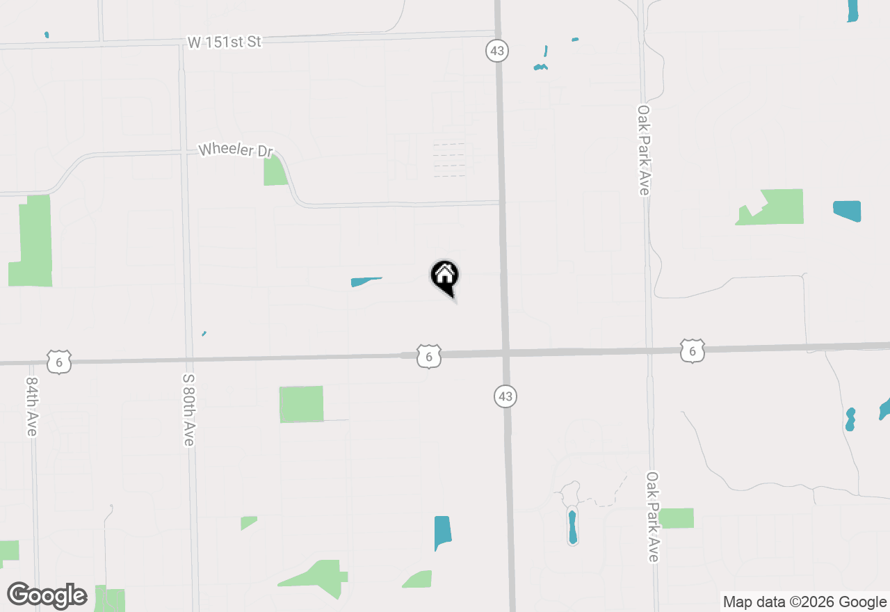 Map of 7325 W Tiffany Drive #1B, Orland Park, IL 60462