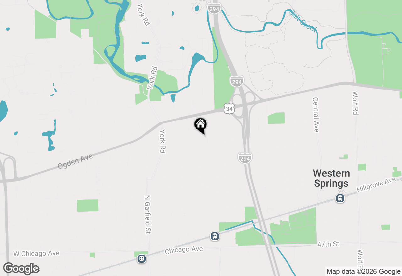 Map of 717 N Oak Street, Hinsdale, IL 60521