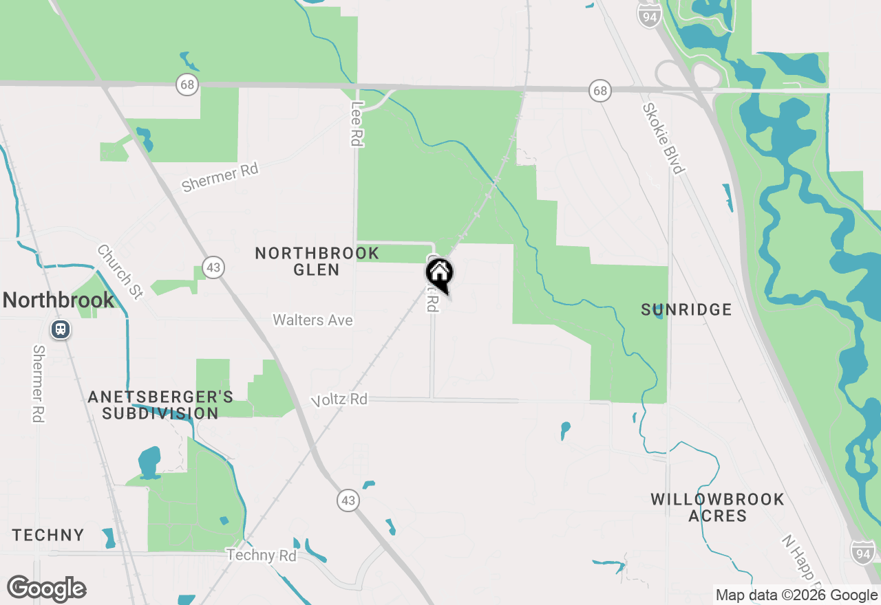 Map of 1300 Edgewood Lane, Northbrook, IL 60062