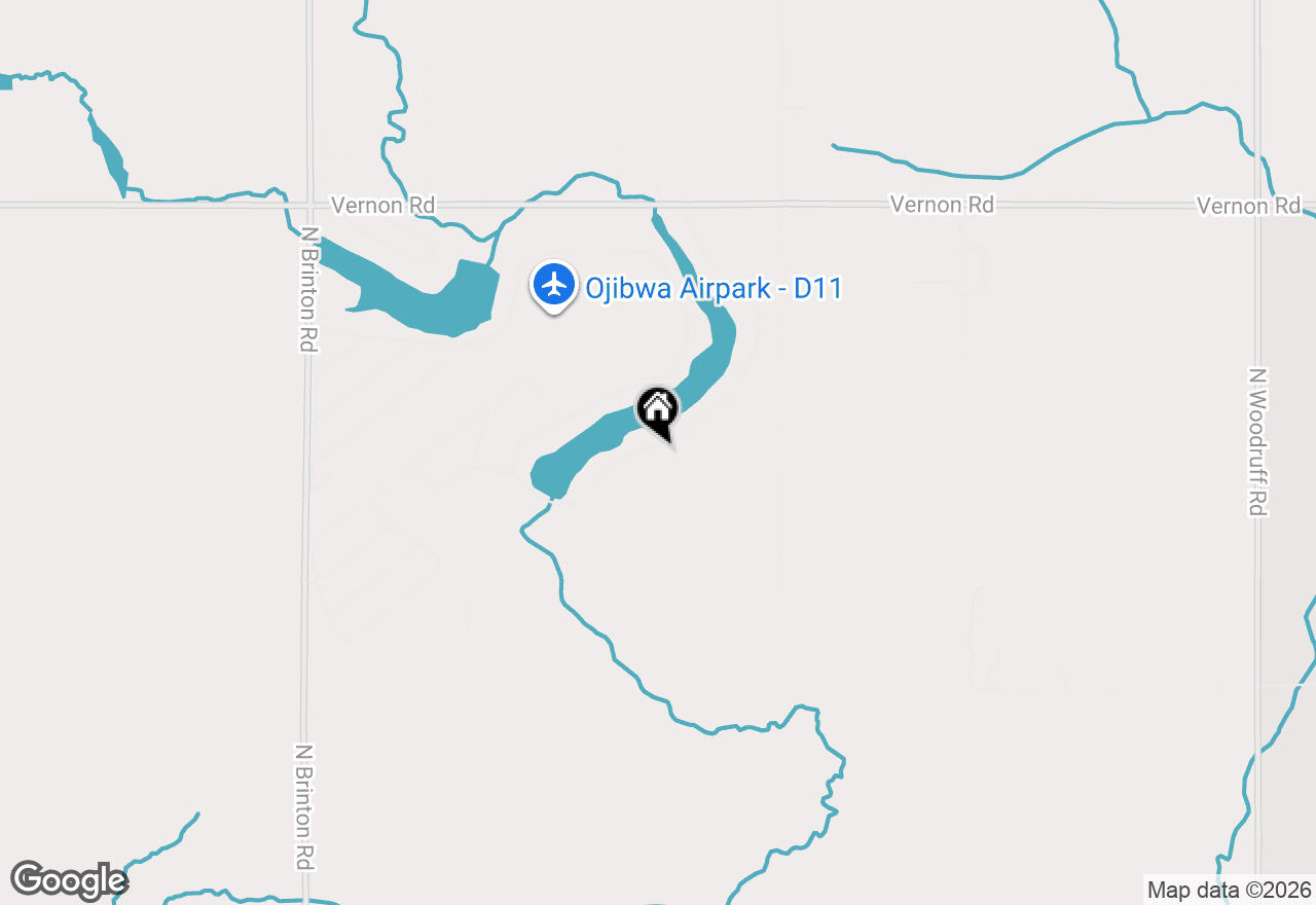 Map of 5238 Tilmann Lane, Weidman, MI 48893
