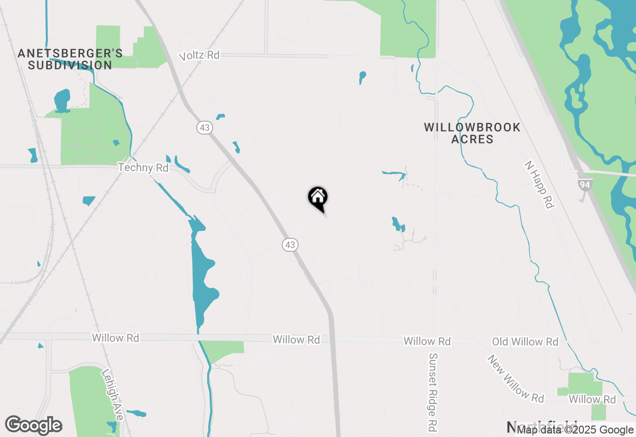 Map of 823 Balmoral Lane, Northbrook, IL 60062