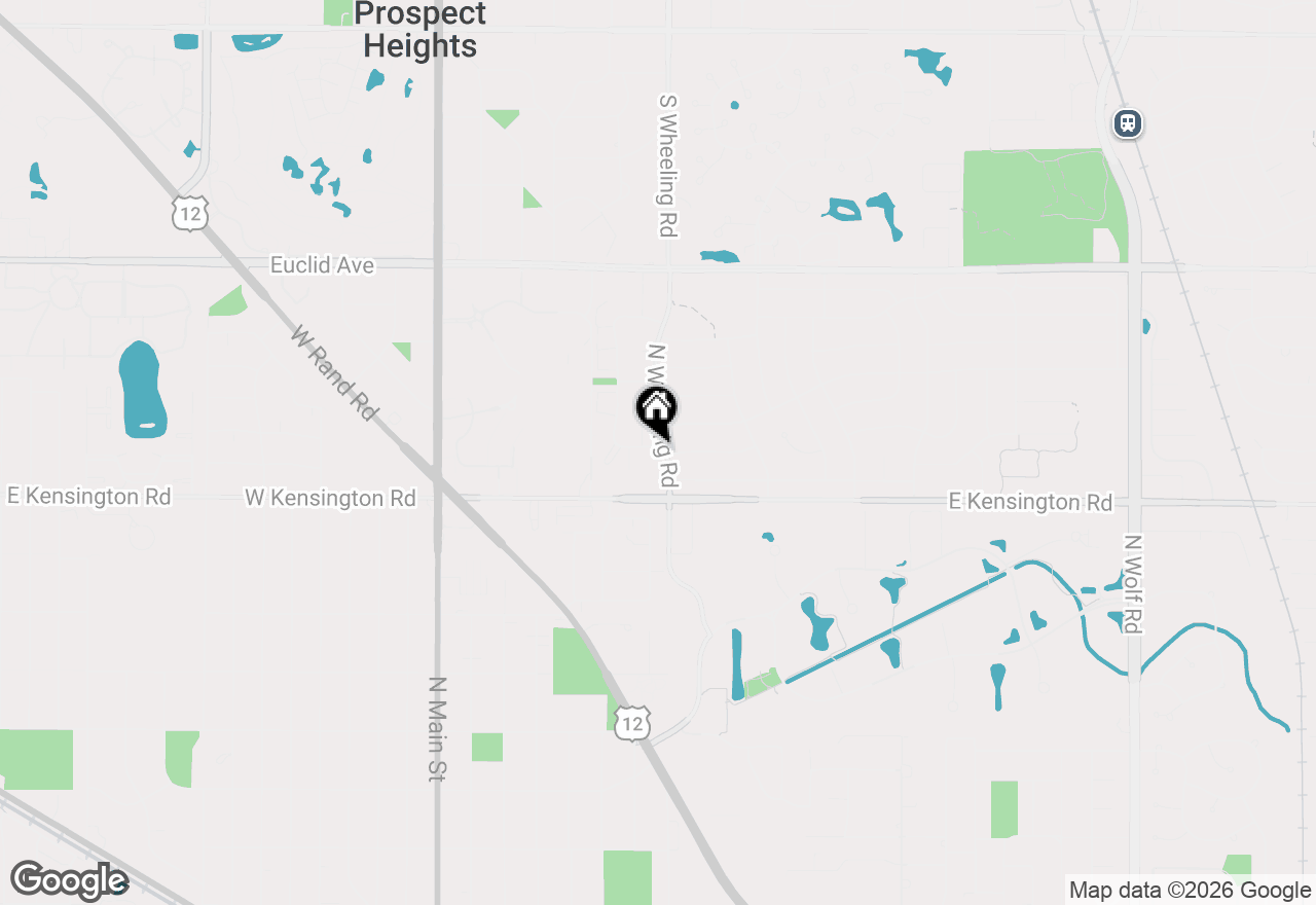 Map of 980 N Wheeling Road, Mount Prospect, IL 60056