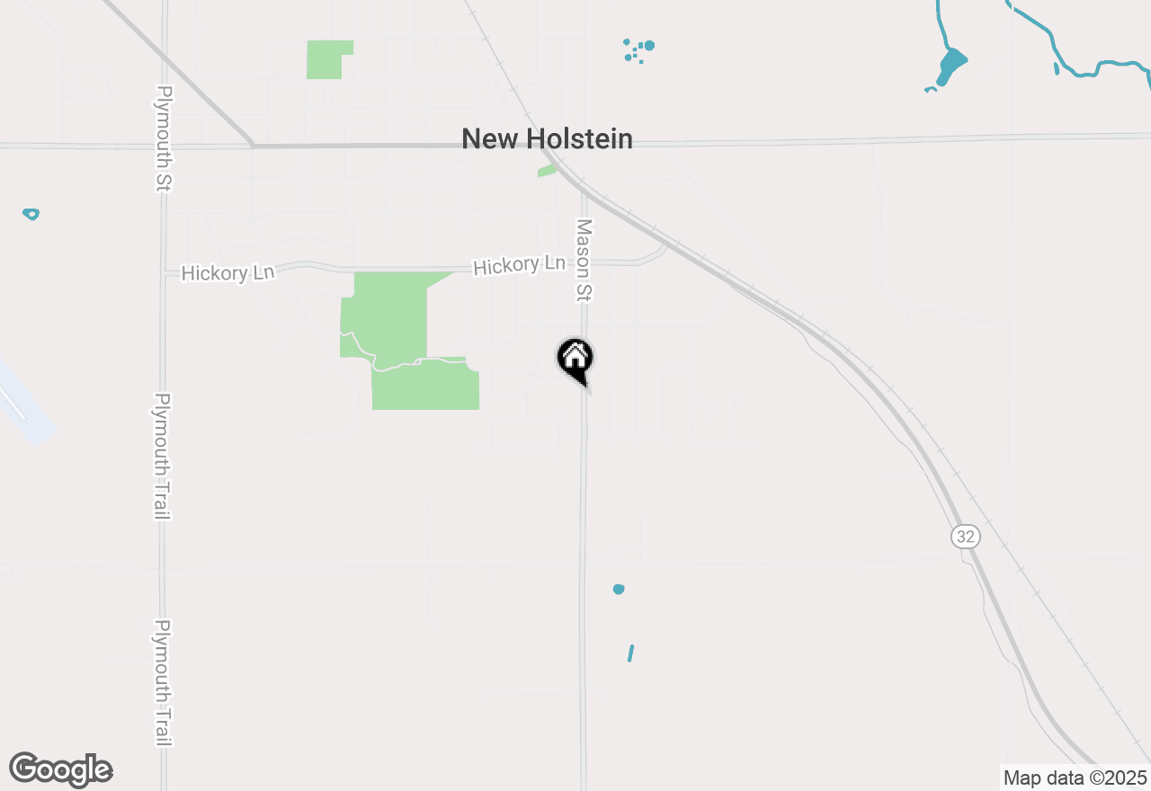 Map of 1505 Mason St, New Holstein, WI 53061