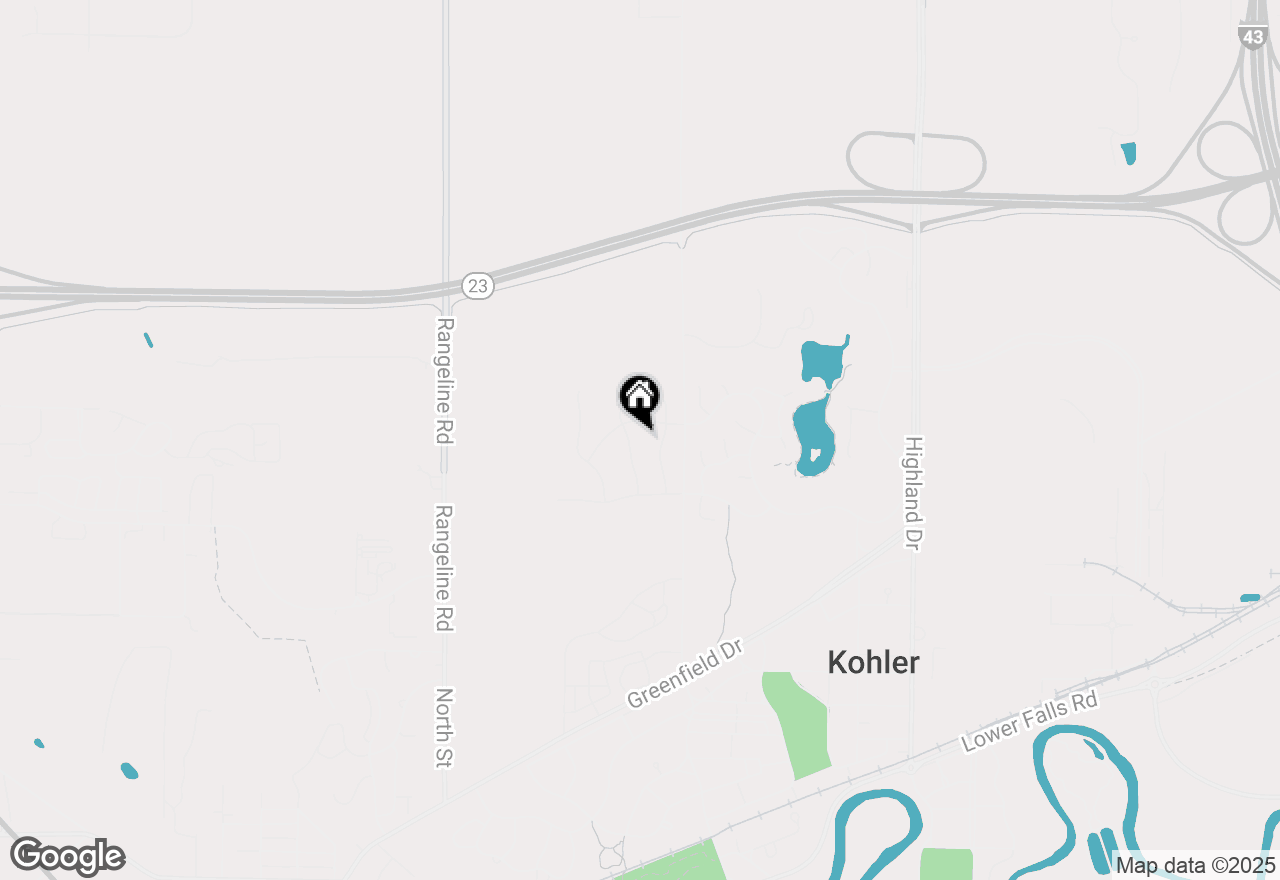 Map of 569 Meadow Cir W, Kohler, WI 53044