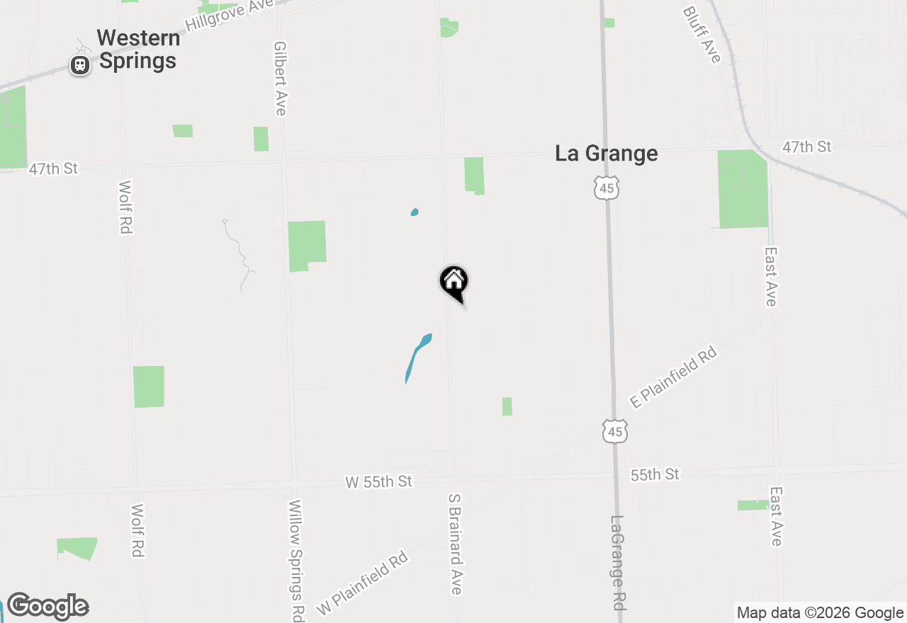 Map of 843 S Brainard Avenue, La Grange, IL 60525