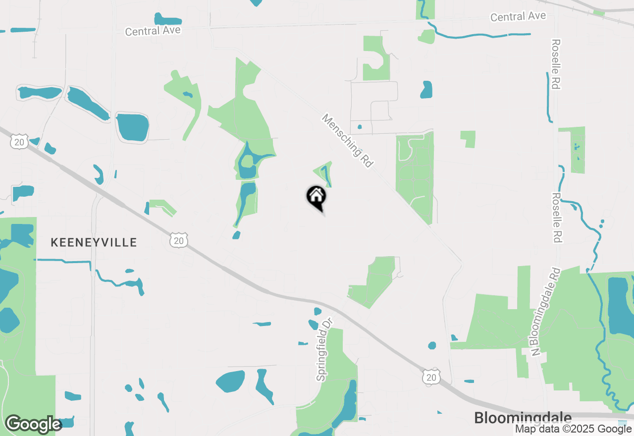 Map of 811 Rosebud Court, Roselle, IL 60172