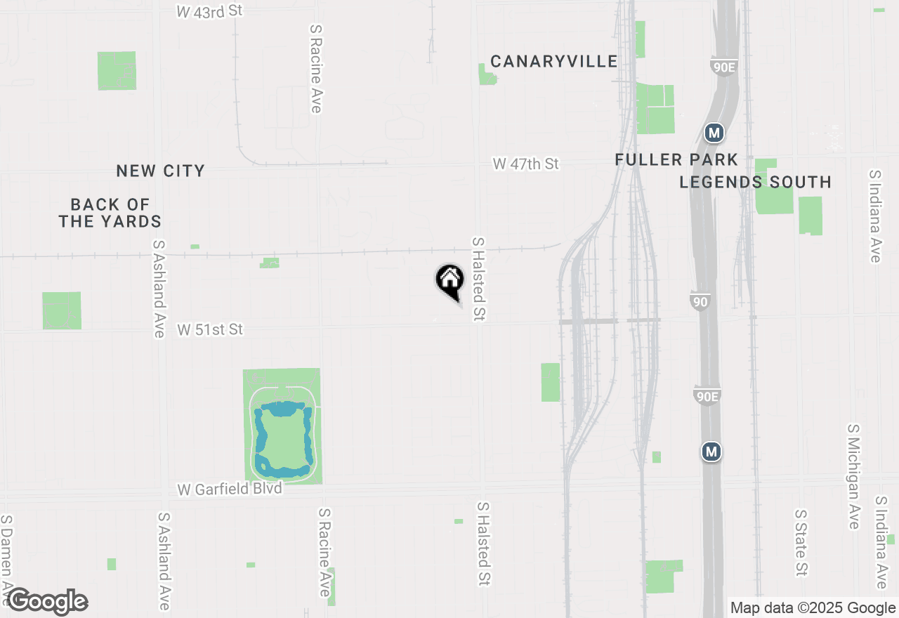 Map of 845 W 50th Place, Chicago, IL 60609