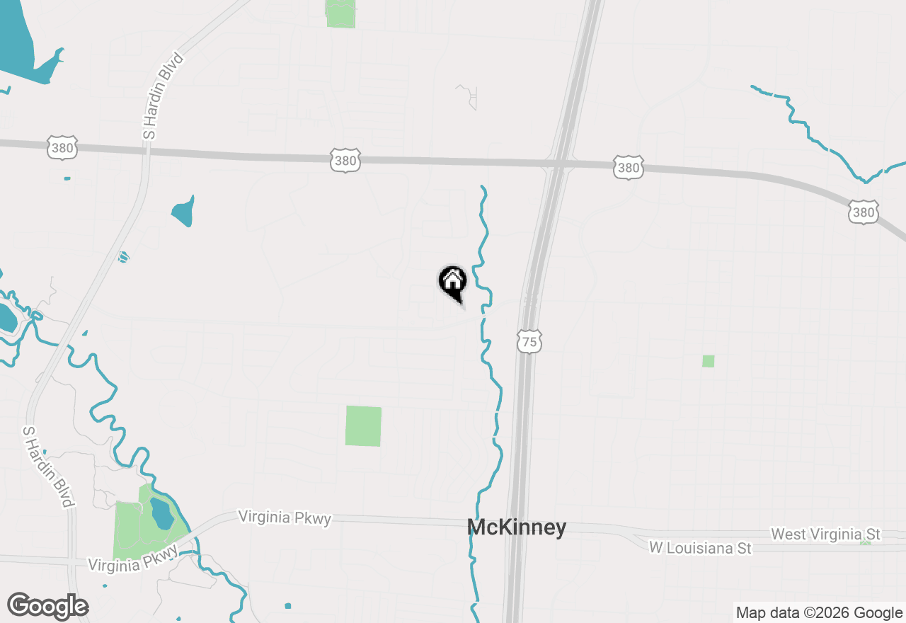Map of 1229 Creekbank Drive, Mckinney, TX 75071