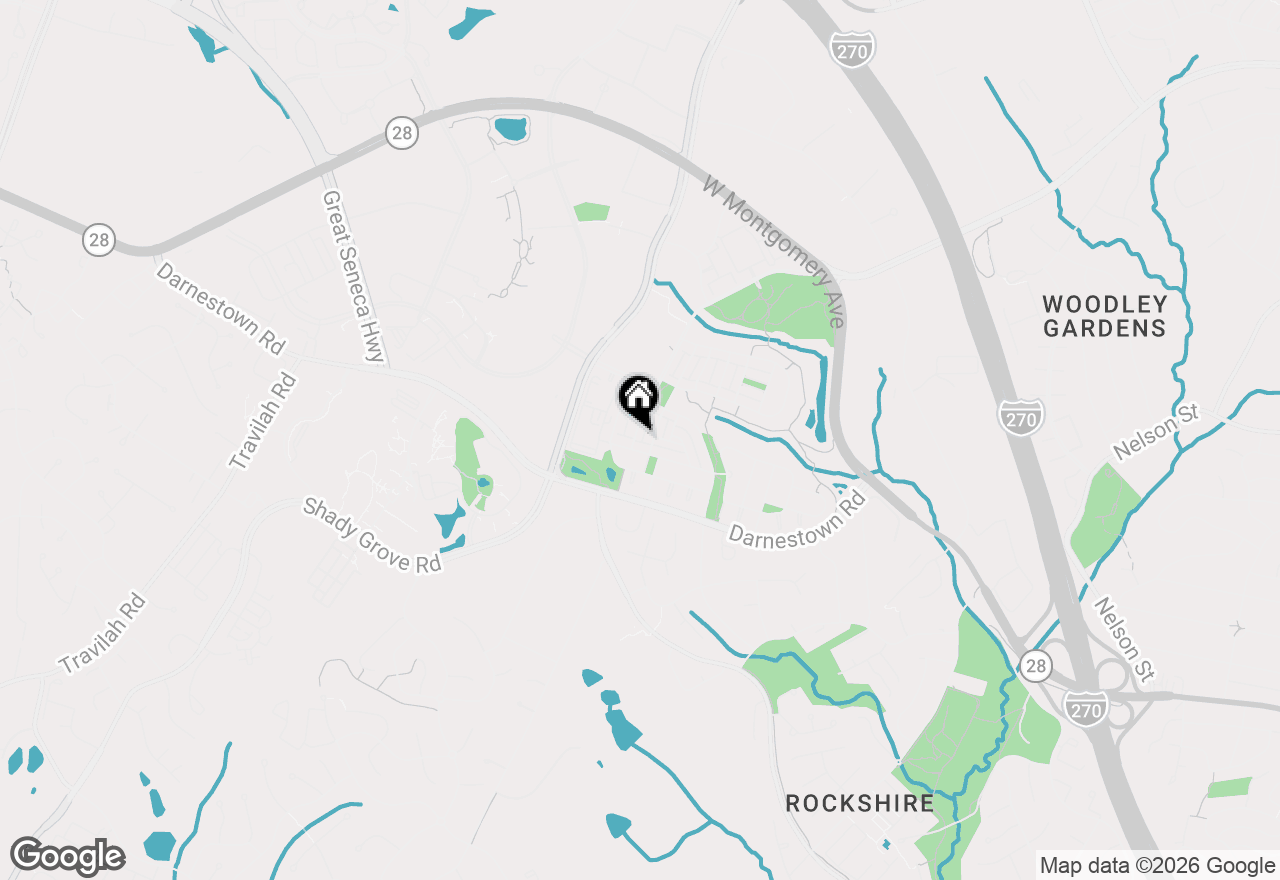 Map of 302 Fallsgrove Drive, Rockville, MD 20850