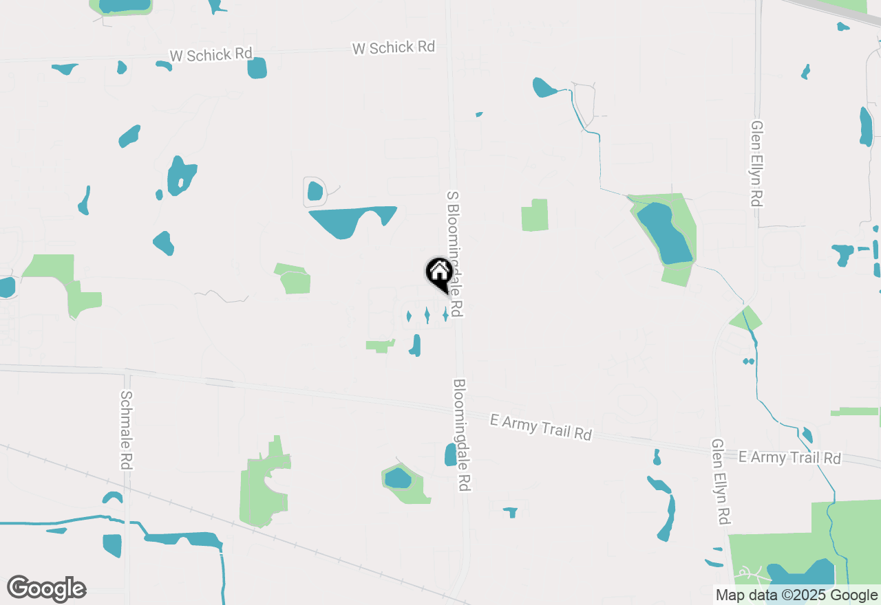 Map of 161 N Waters Edge Drive #202, Glendale Heights, IL 60139