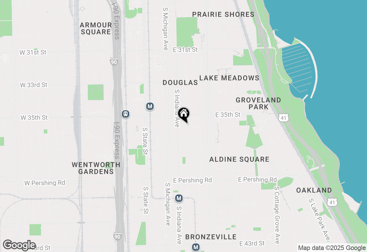 Map of 3540 S Prairie Avenue #1, Chicago, IL 60653