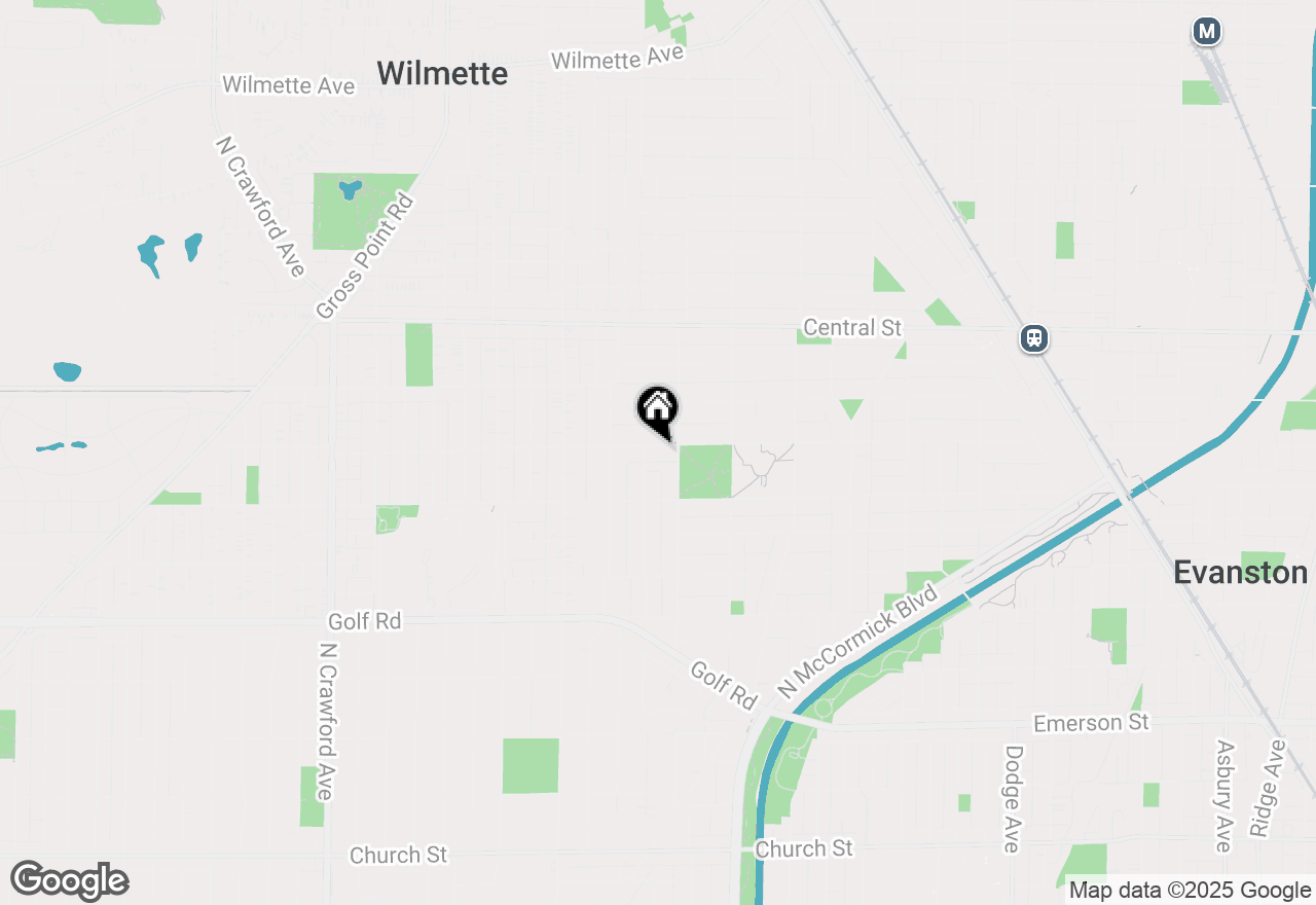 Map of 2812 Colfax Street, Evanston, IL 60201