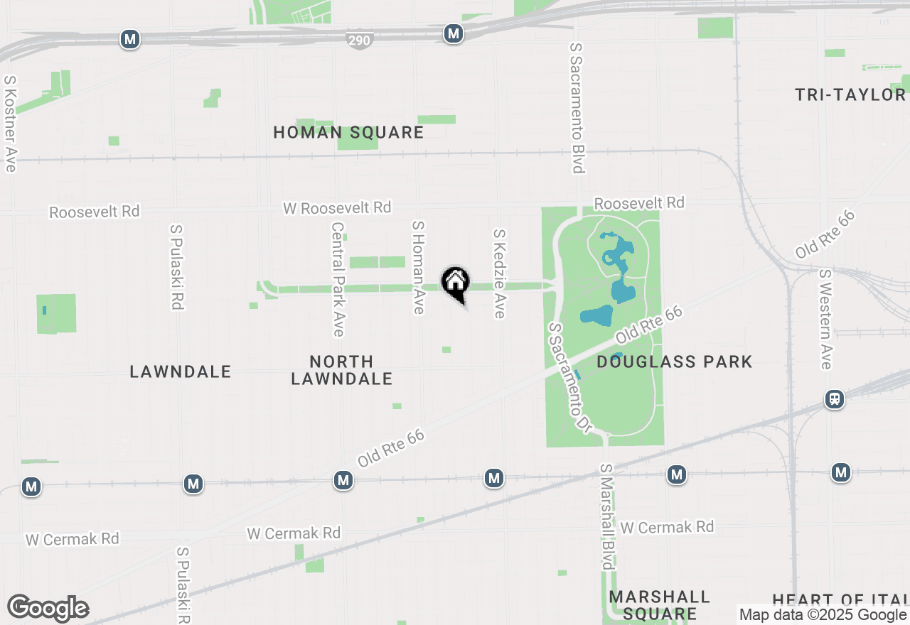 Map of 1428 S Spaulding Avenue, Chicago, IL 60623