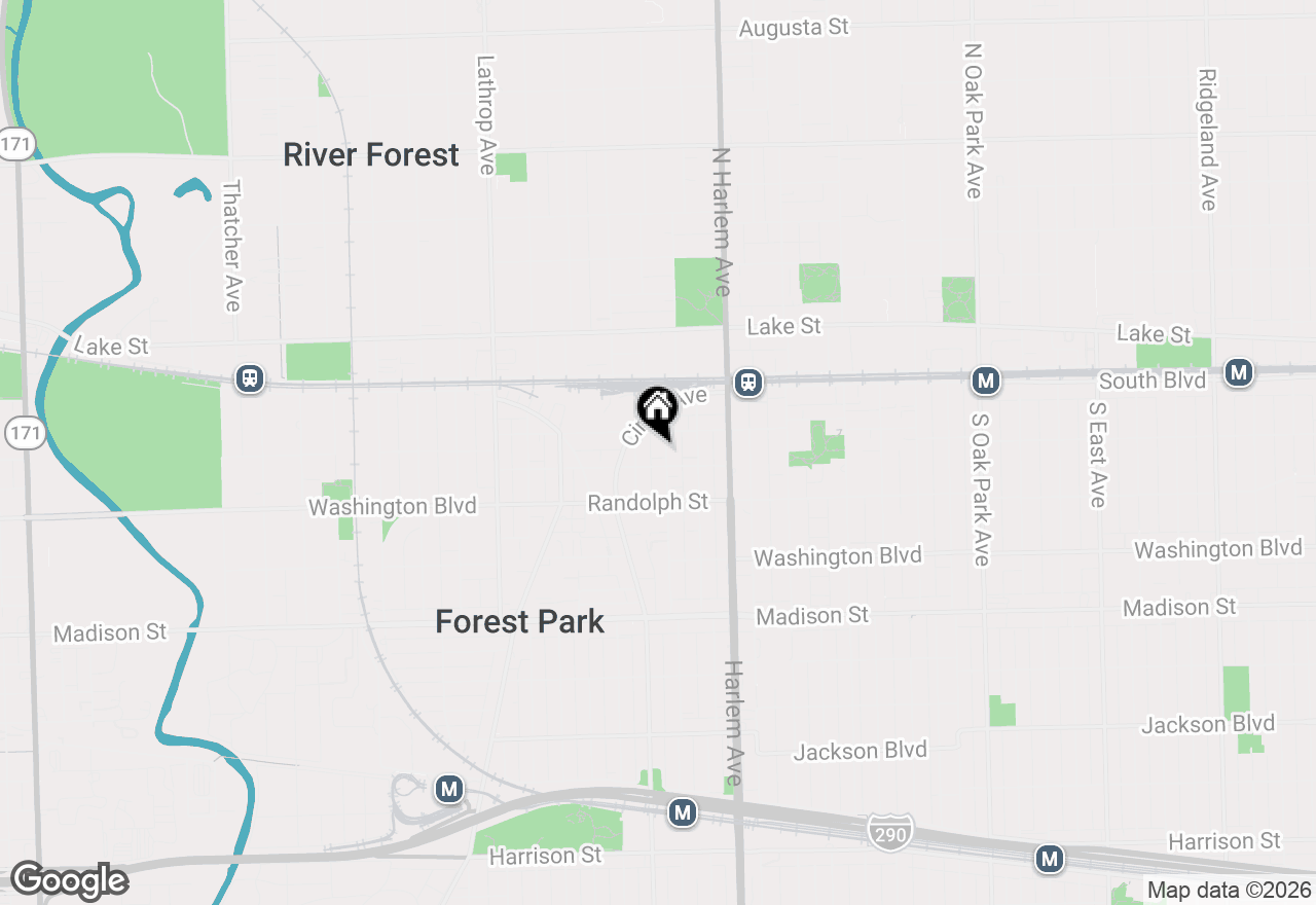 Map of 115 Marengo Avenue #502, Forest Park, IL 60130