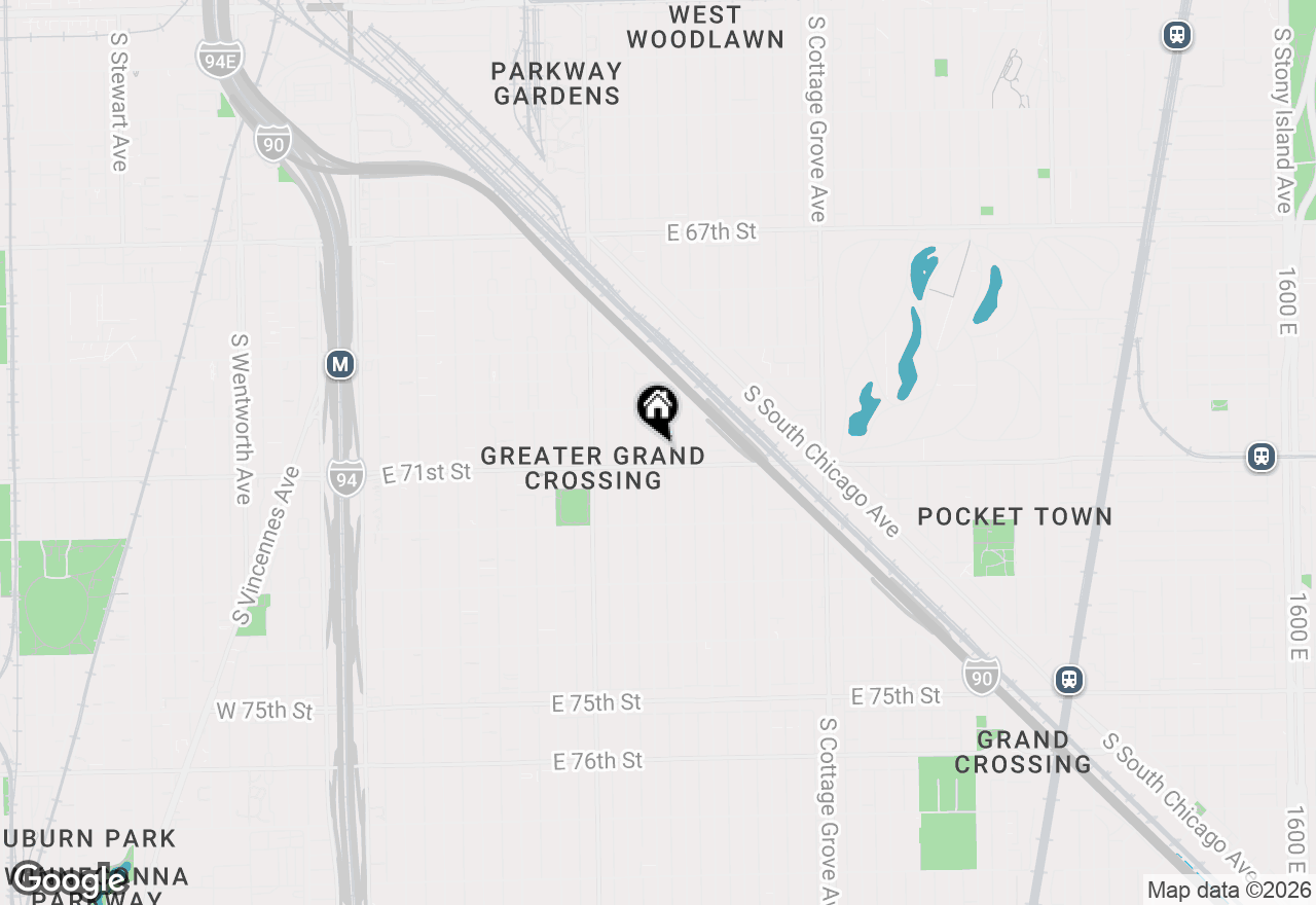 Map of 7047 S Eberhart Avenue, Chicago, IL 60637