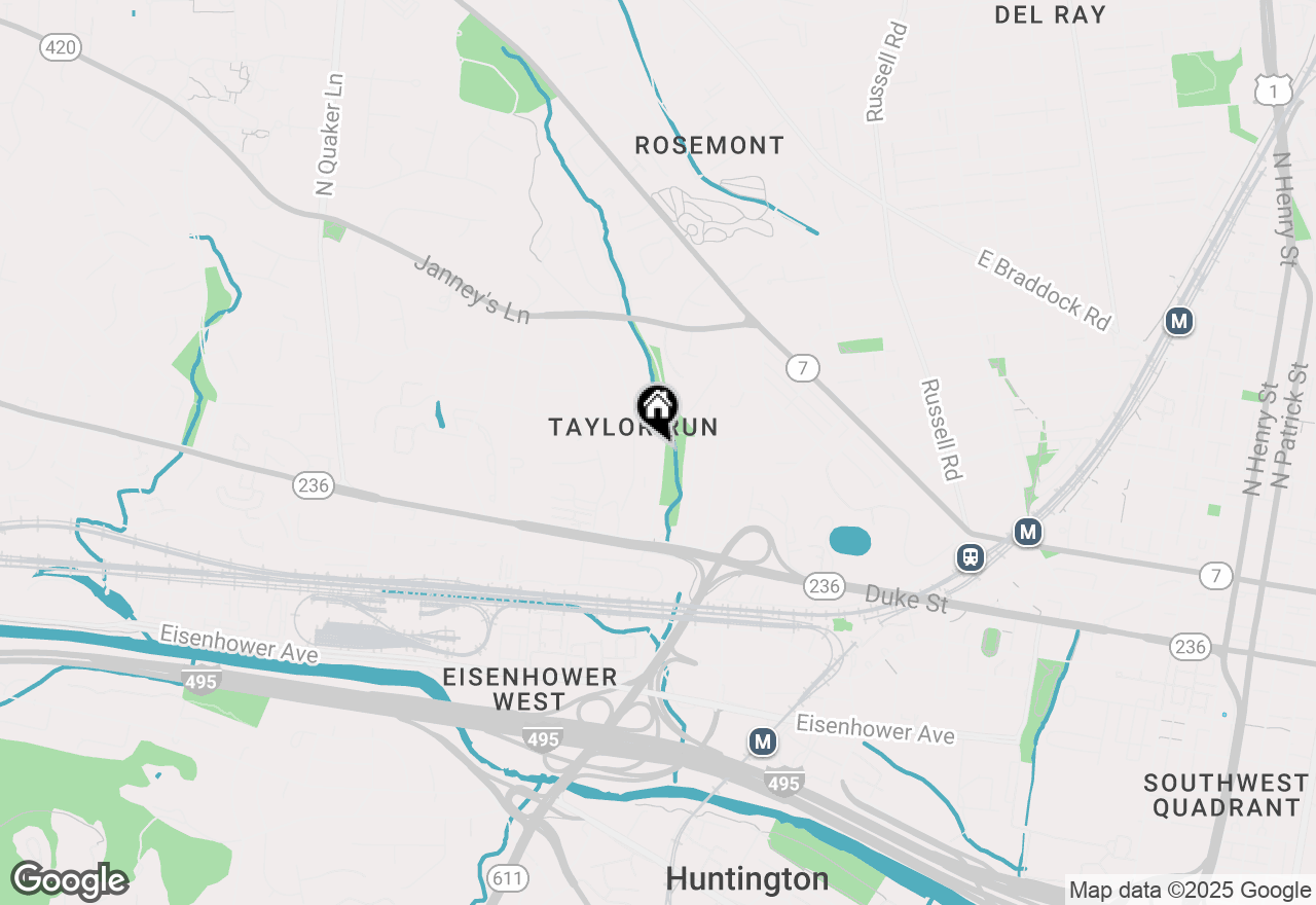 Map of 212 W Taylor Run Parkway, Alexandria, VA 22314