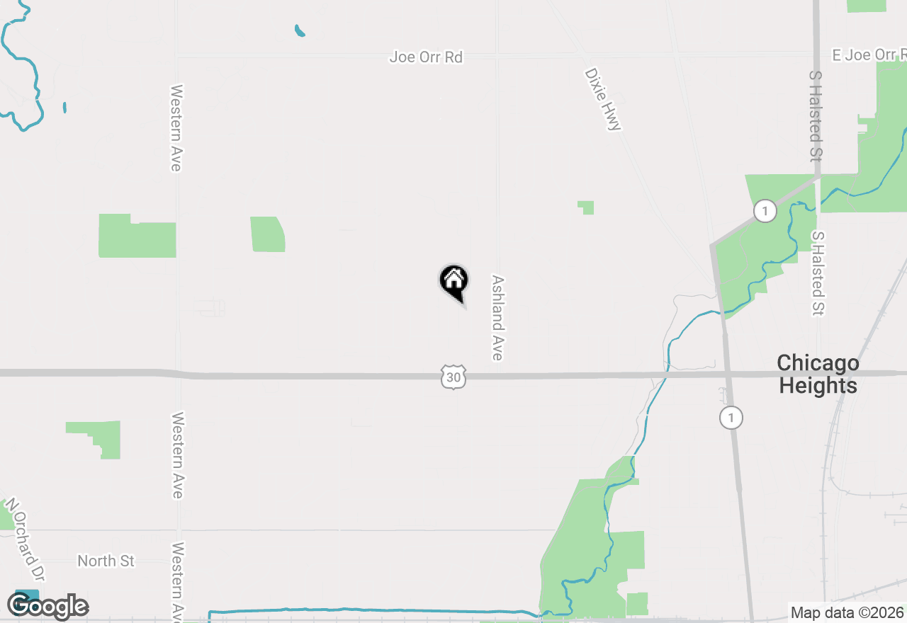 Map of 1213 Orchard Avenue, Chicago Heights, IL 60411