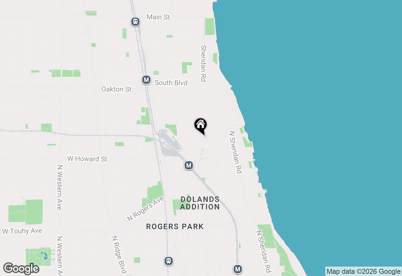 Map of 7712 N Ashland Avenue #1, Chicago, IL 60626