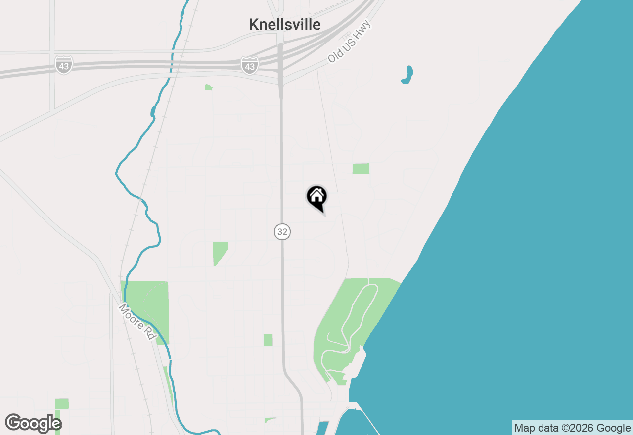 Map of 218 E Pierron St, Port Washington, WI 53074
