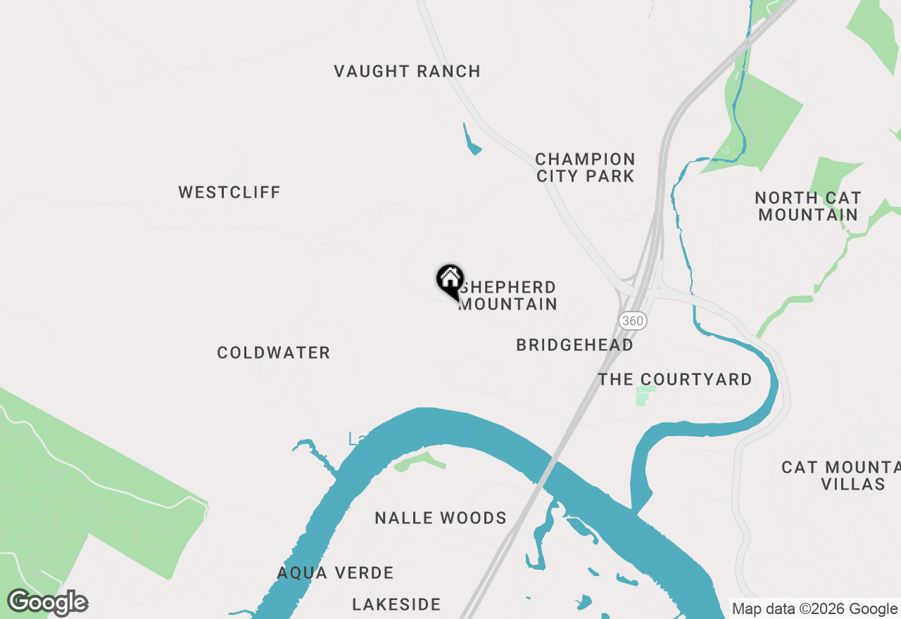 Map of 6607 W Courtyard Dr, Austin, TX 78730