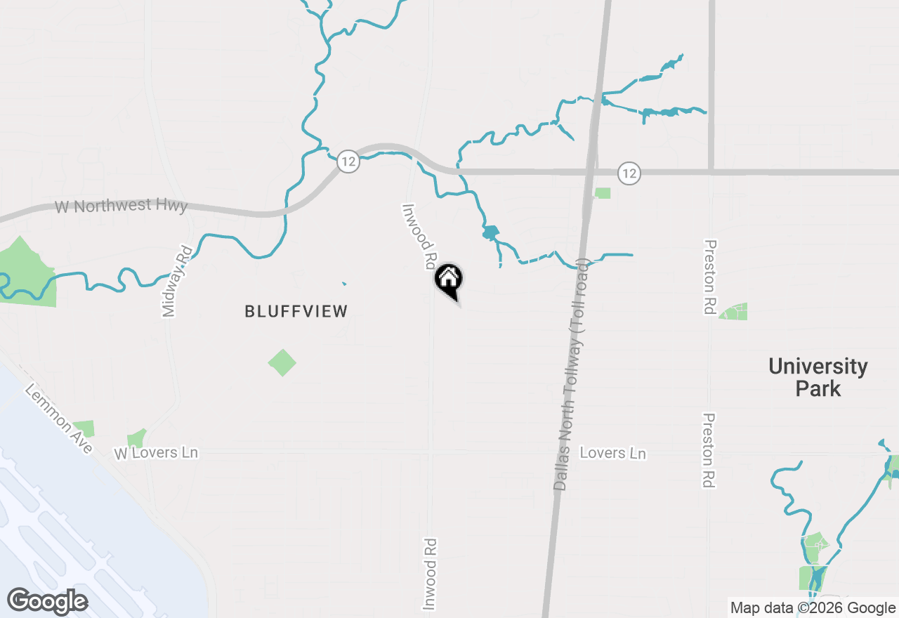 Map of 8615 Chadbourne Road, Dallas, TX 75209