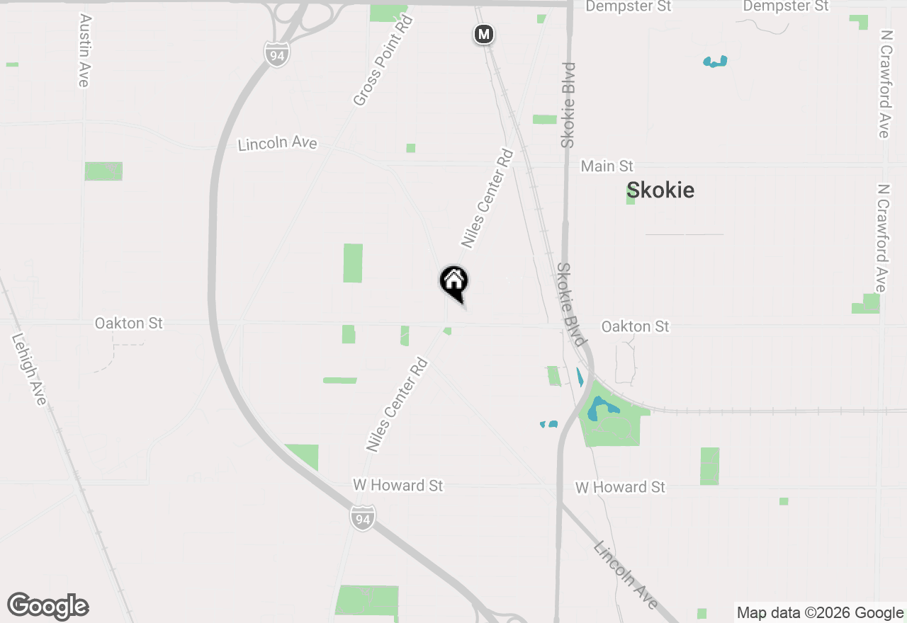 Map of 8019/8021 Lincoln Avenue, Skokie, IL 60077