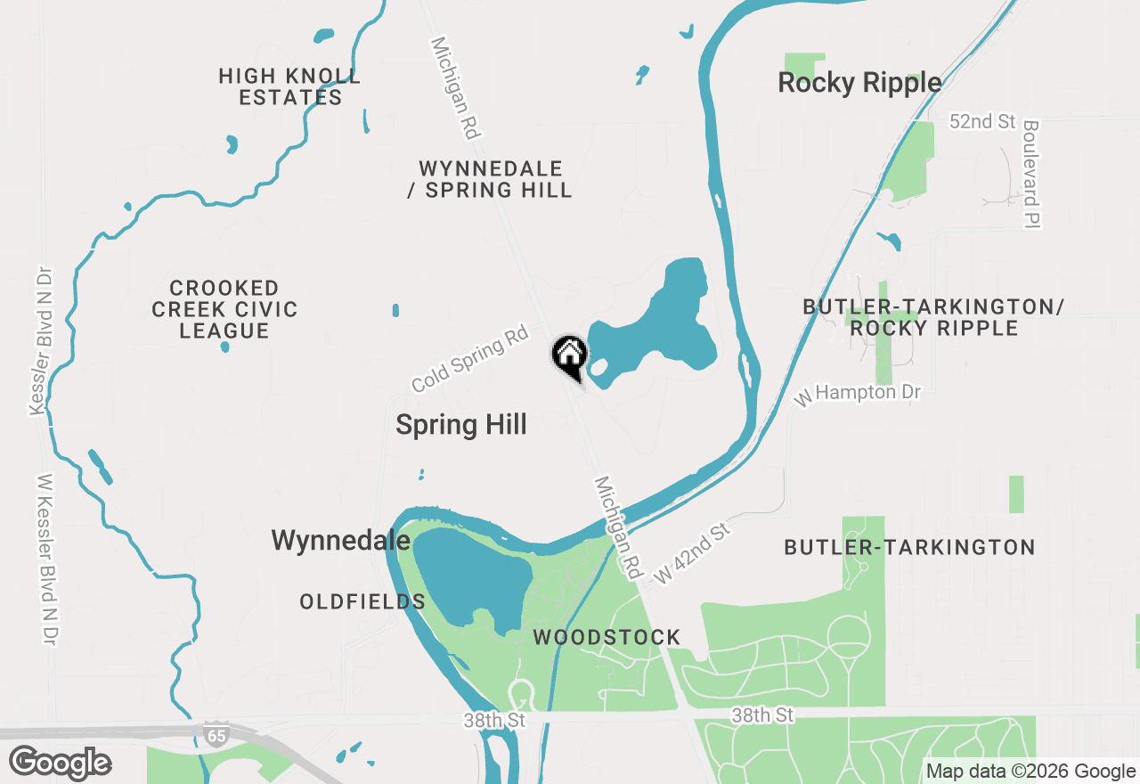 Map of 4501 N Michigan Road, Indianapolis, IN 46228