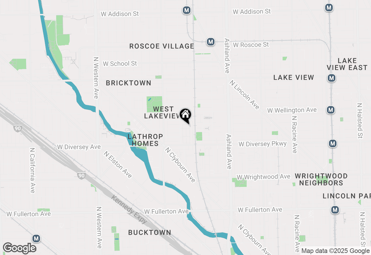 Map of 2903 N Wolcott Avenue #A, Chicago, IL 60657