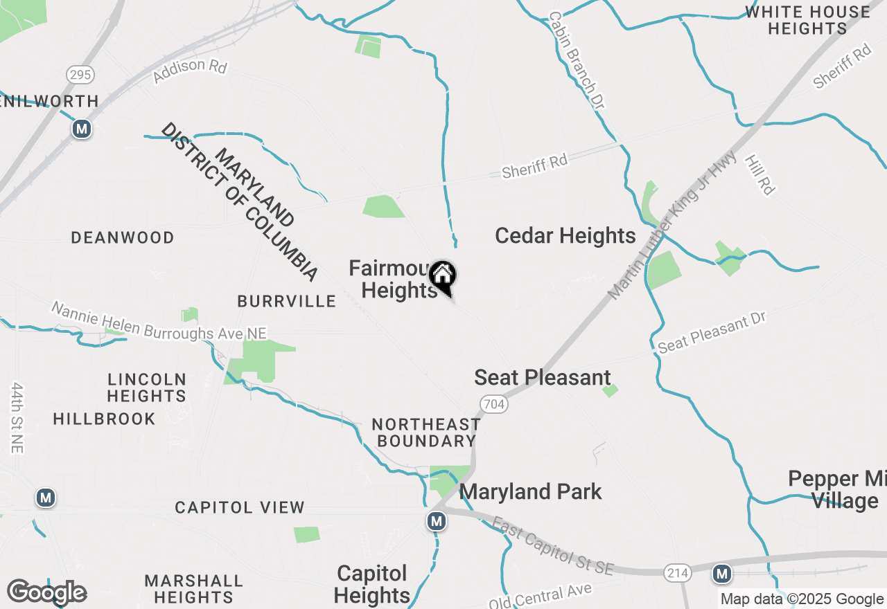 Map of 725 60th Place, Capitol Heights, MD 20743