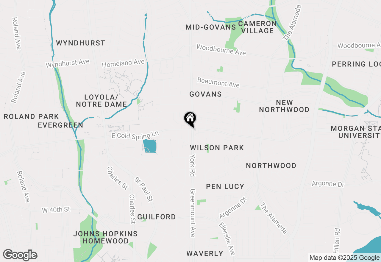 Map of 4668 York Road #UNIT 2 (1FL), Baltimore, MD 21212