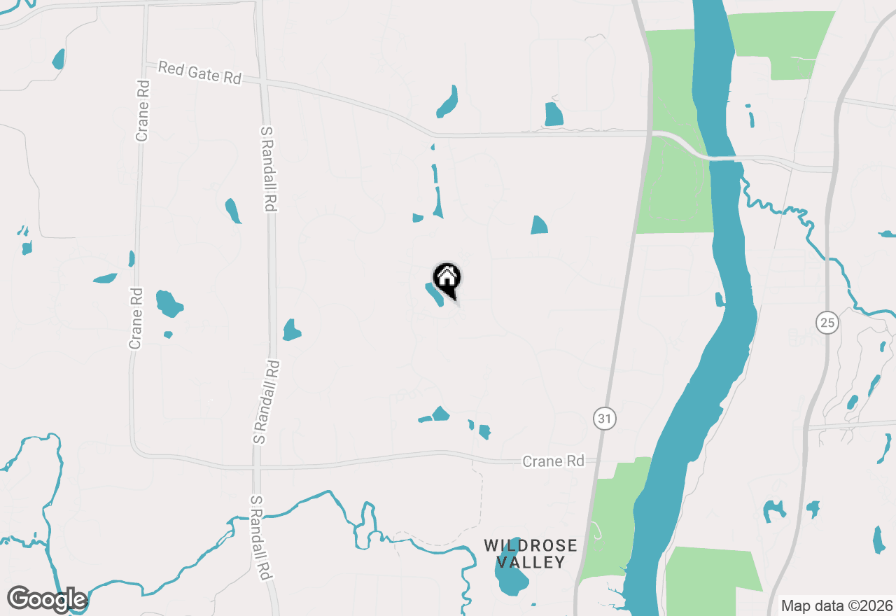 Map of 36W442 Hunters Gate Road, St. Charles, IL 60175