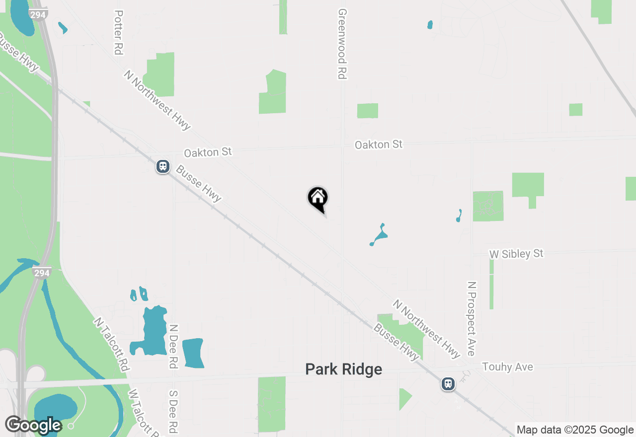 Map of 725 N Lincoln Avenue, Park Ridge, IL 60068