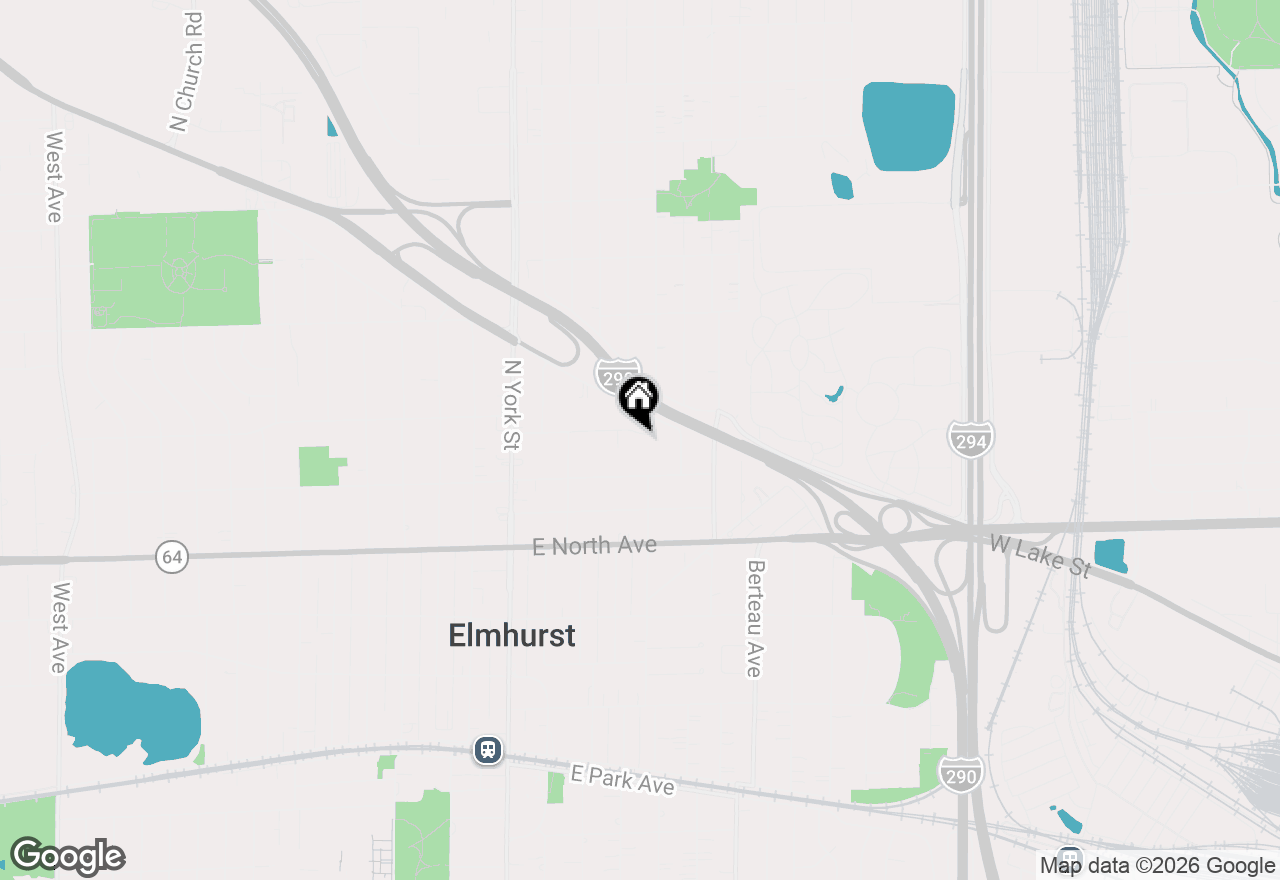 Map of 216 E Fremont Avenue, Elmhurst, IL 60126