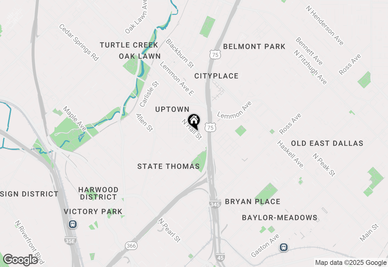 Map of 2411 N Hall Street #38, Dallas, TX 75204