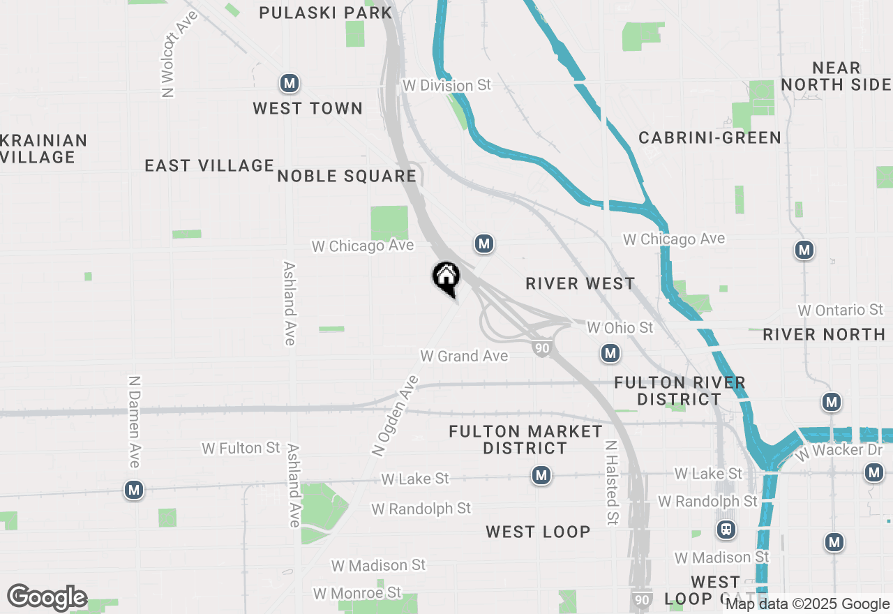 Map of 636 N Racine Avenue #4S, Chicago, IL 60642