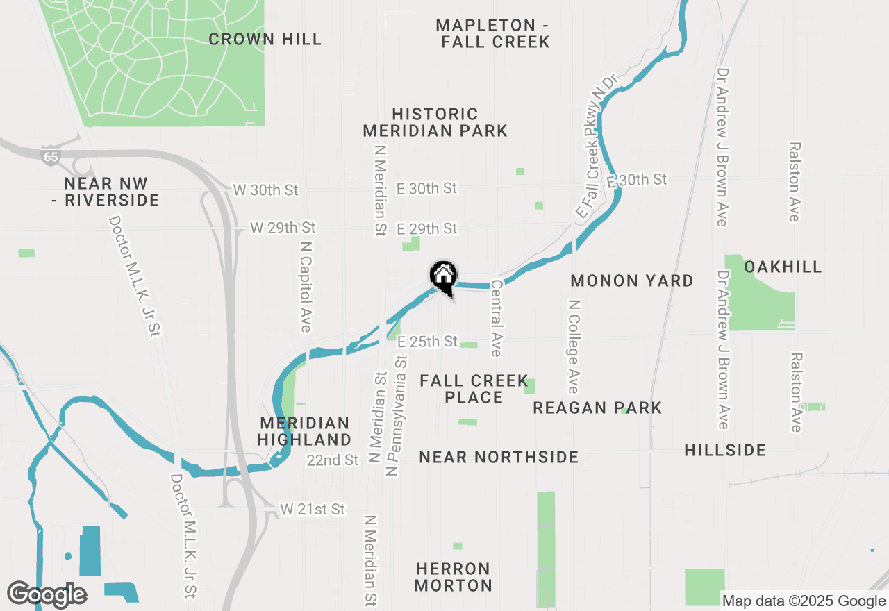 Map of 2615 N Delaware Street, Indianapolis, IN 46205