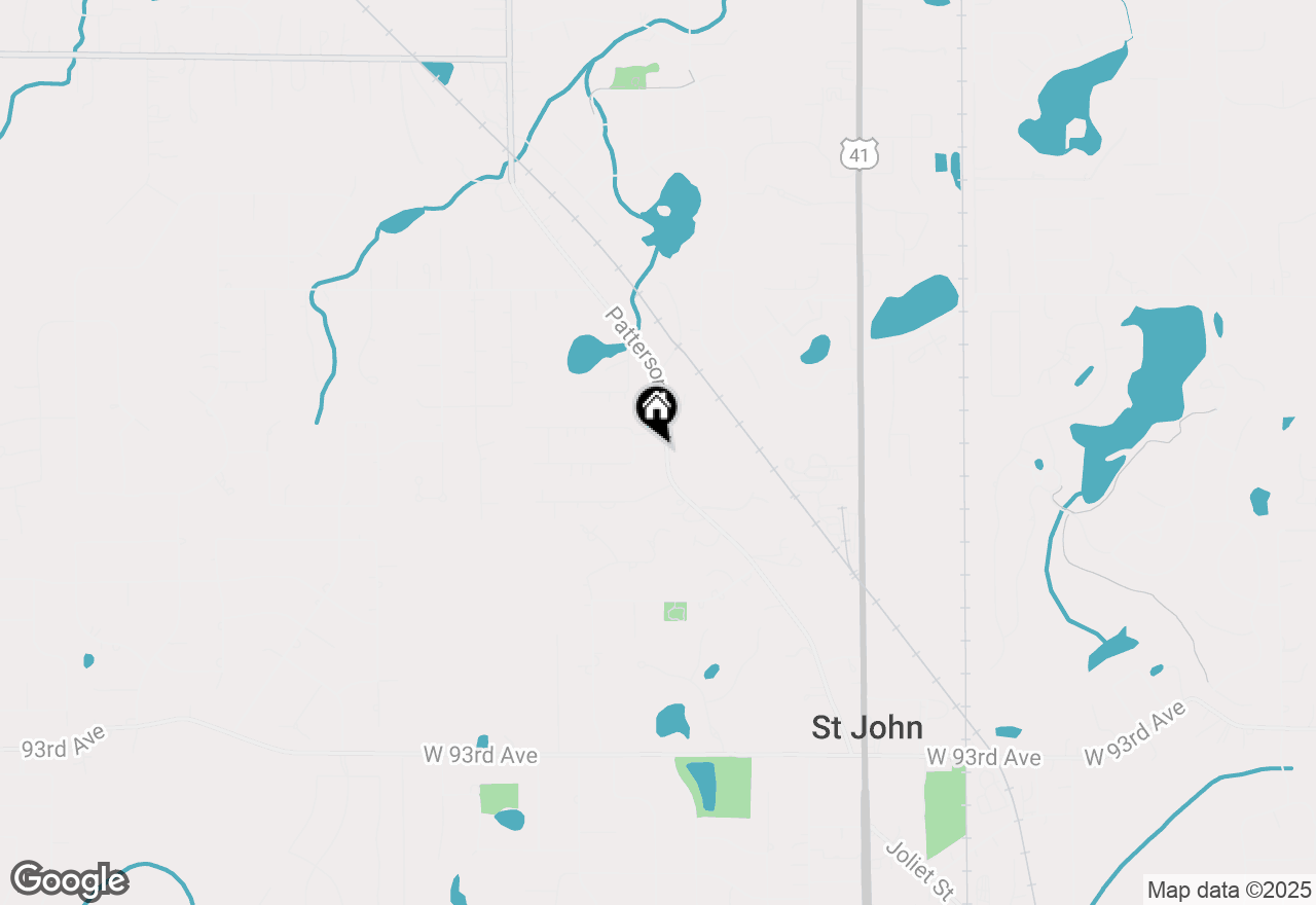 Map of 8780 Patterson Street, St. John, IN 46373