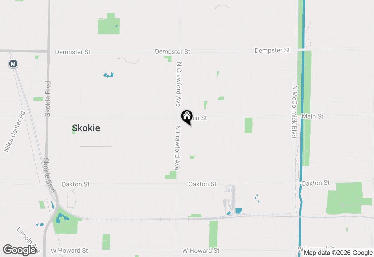 Map of 8334 Harding Avenue, Skokie, IL 60076